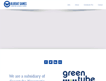 Tablet Screenshot of bluebatgames.com
